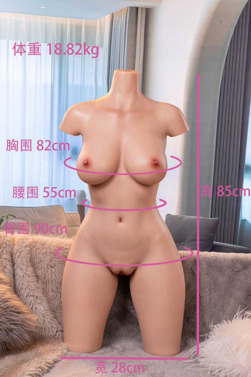 Realistic roaring bear-shaped sex doll, made of silicone material, featuring vaginal clamping and suction functions, moaning sound, and anatomically designed for adults.14-180