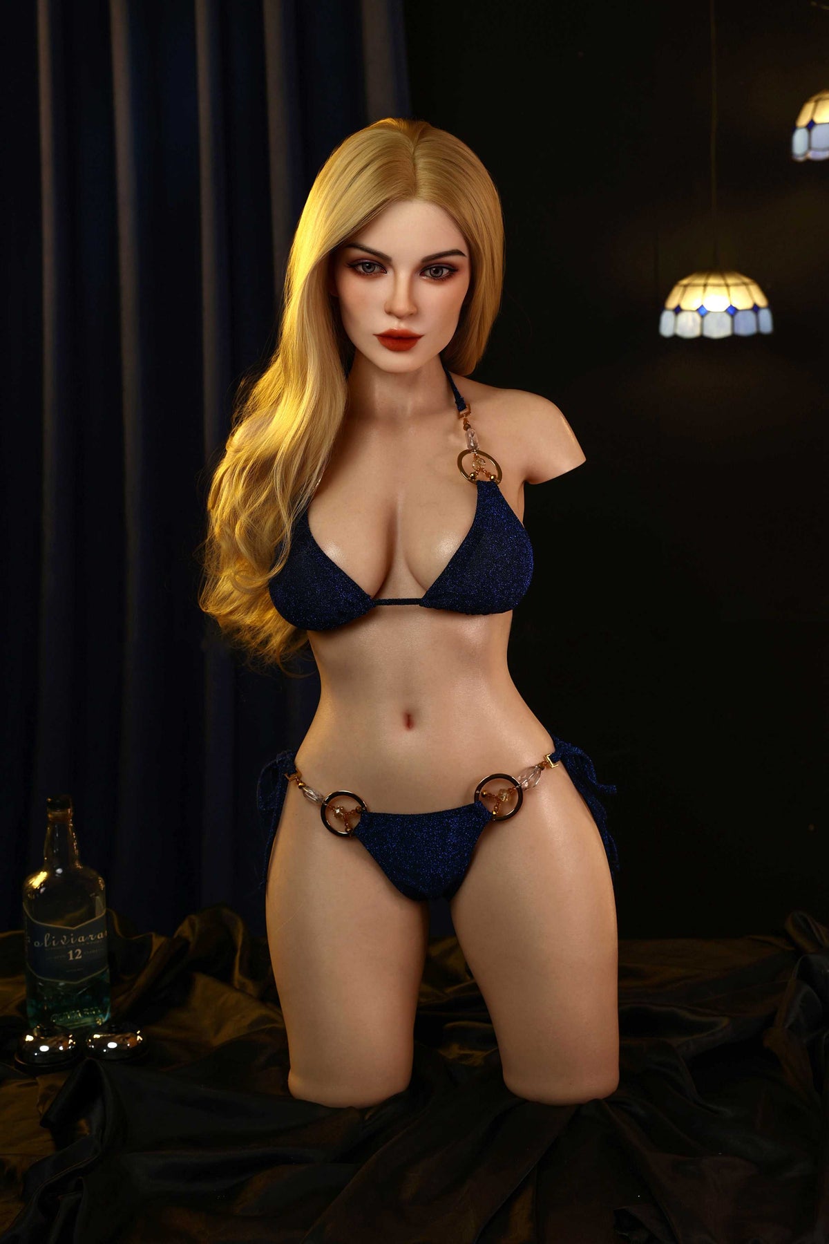 Realistic roaring bear-shaped sex doll, made of silicone material, featuring vaginal clamping and suction functions, moaning sound, and anatomically designed for adults.14-205