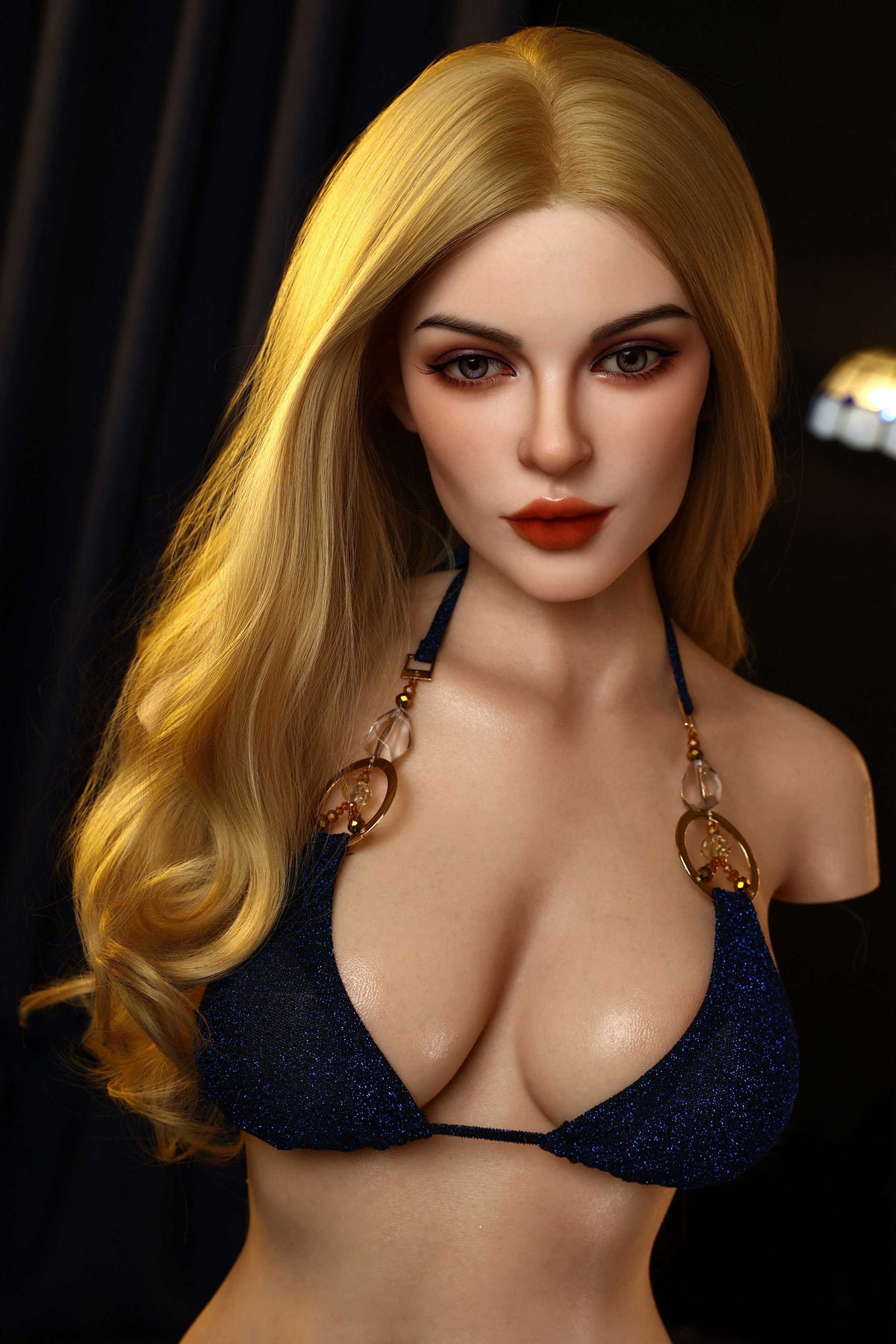 Realistic roaring bear-shaped sex doll, made of silicone material, featuring vaginal clamping and suction functions, moaning sound, and anatomically designed for adults.14-205