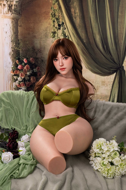 Realistic roaring bear-shaped sex doll, made of silicone material, featuring vaginal clamping and suction functions, moaning sound, and anatomically designed for adults.16-161