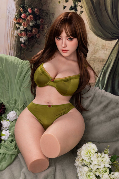 Realistic roaring bear-shaped sex doll, made of silicone material, featuring vaginal clamping and suction functions, moaning sound, and anatomically designed for adults.16-161